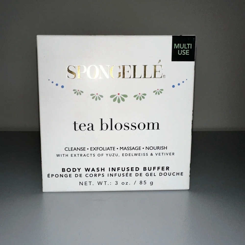 SPONGELLE Infused Body Wash Buffer‎ 14+ Washes TEA BLOSSOM NEW